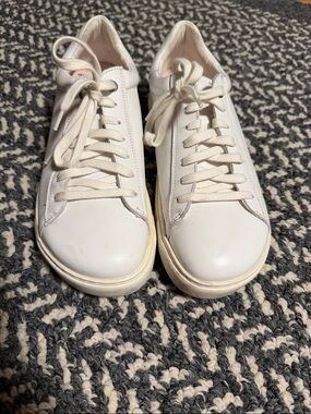 Birkenstock White Low-Top Lace-Up Sneakers